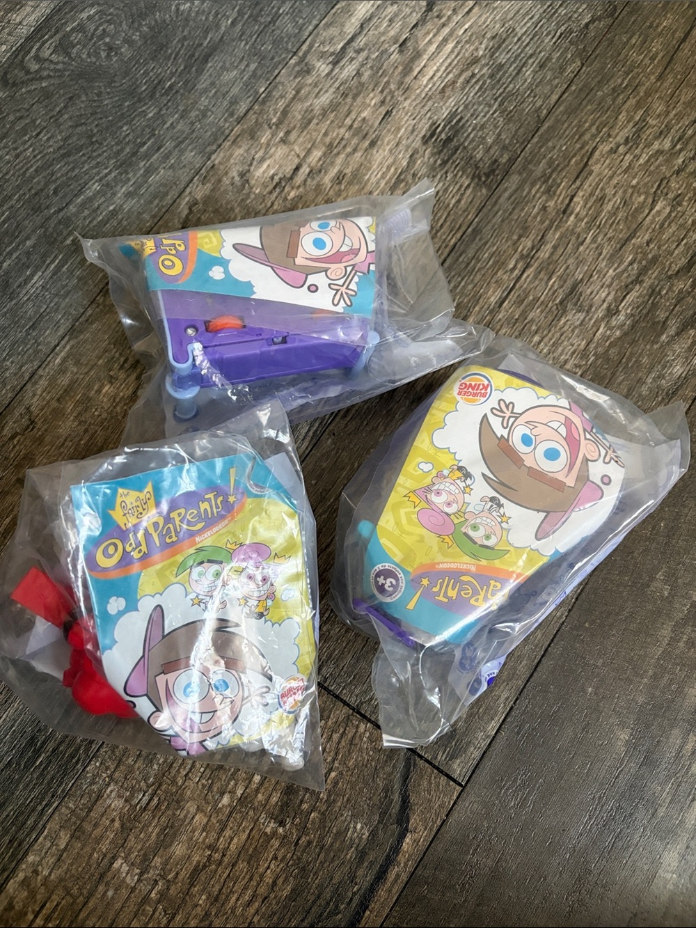 2003 Burger King kids meal toys bundle of 3 Fairly odd parents nickelodean